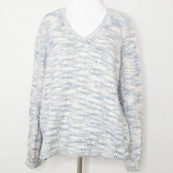 525 America Fuzzy Eyelash Knit Sweater M - Picture 1 of 6